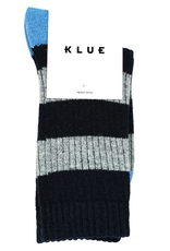KLUE KLUE, Merino Wool Socks Striped, navy/grey, 41-46