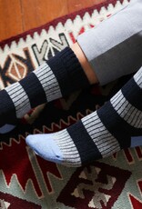 KLUE KLUE, Merino Wool Socks Striped, navy/grey, 41-46