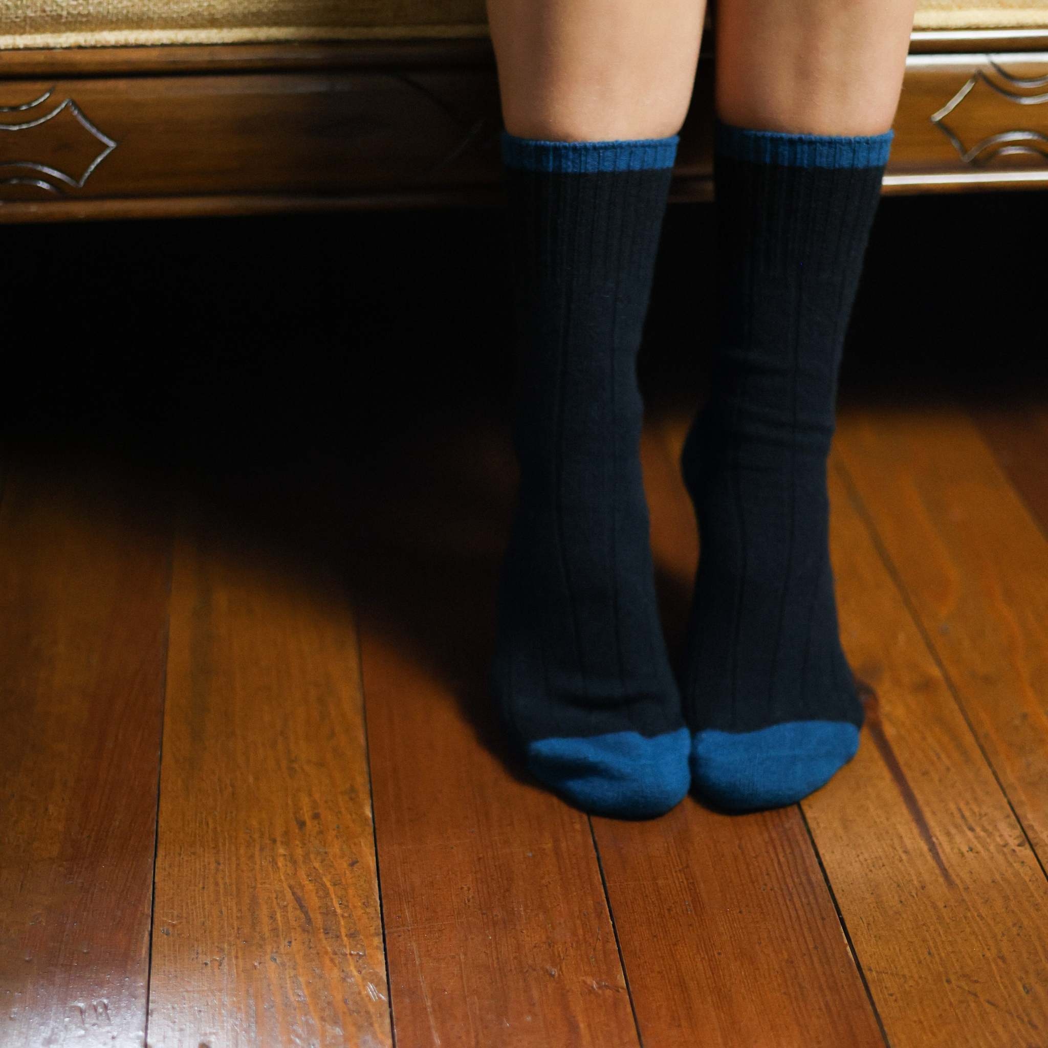 KLUE KLUE, Merino Wool Socks, black/blue, 41-46