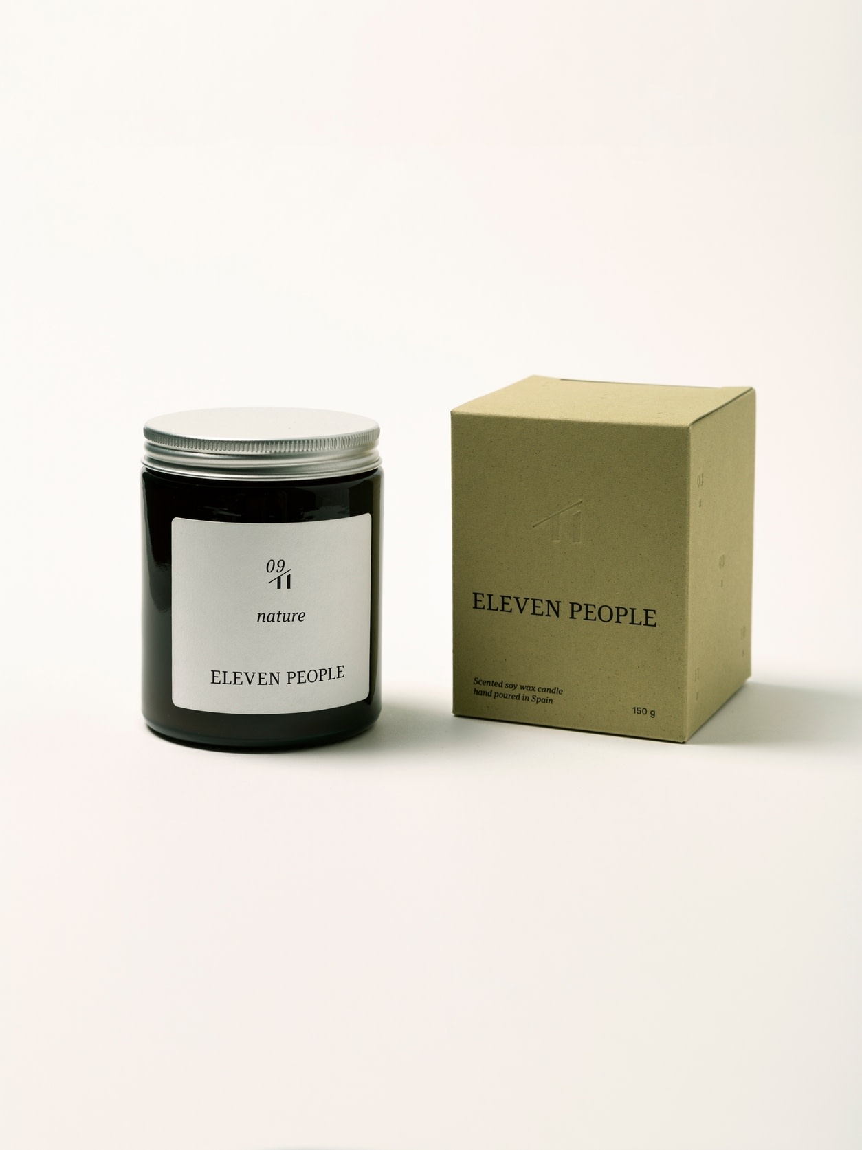 Eleven People Eleven People, Medium Candle (40h), green foliage/fig/amber