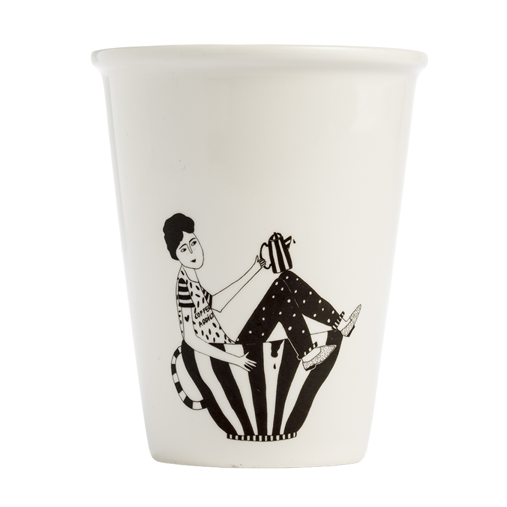 helen b helen b, Becher, coffee addict