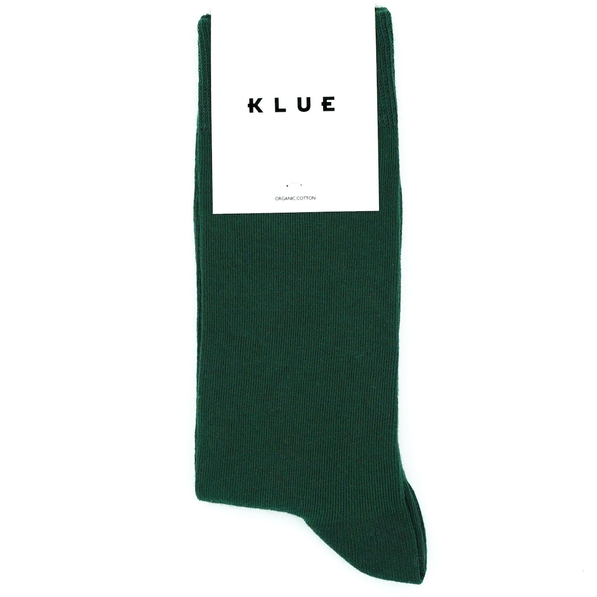 KLUE KLUE, Organic Solid Socks, green, 41-46
