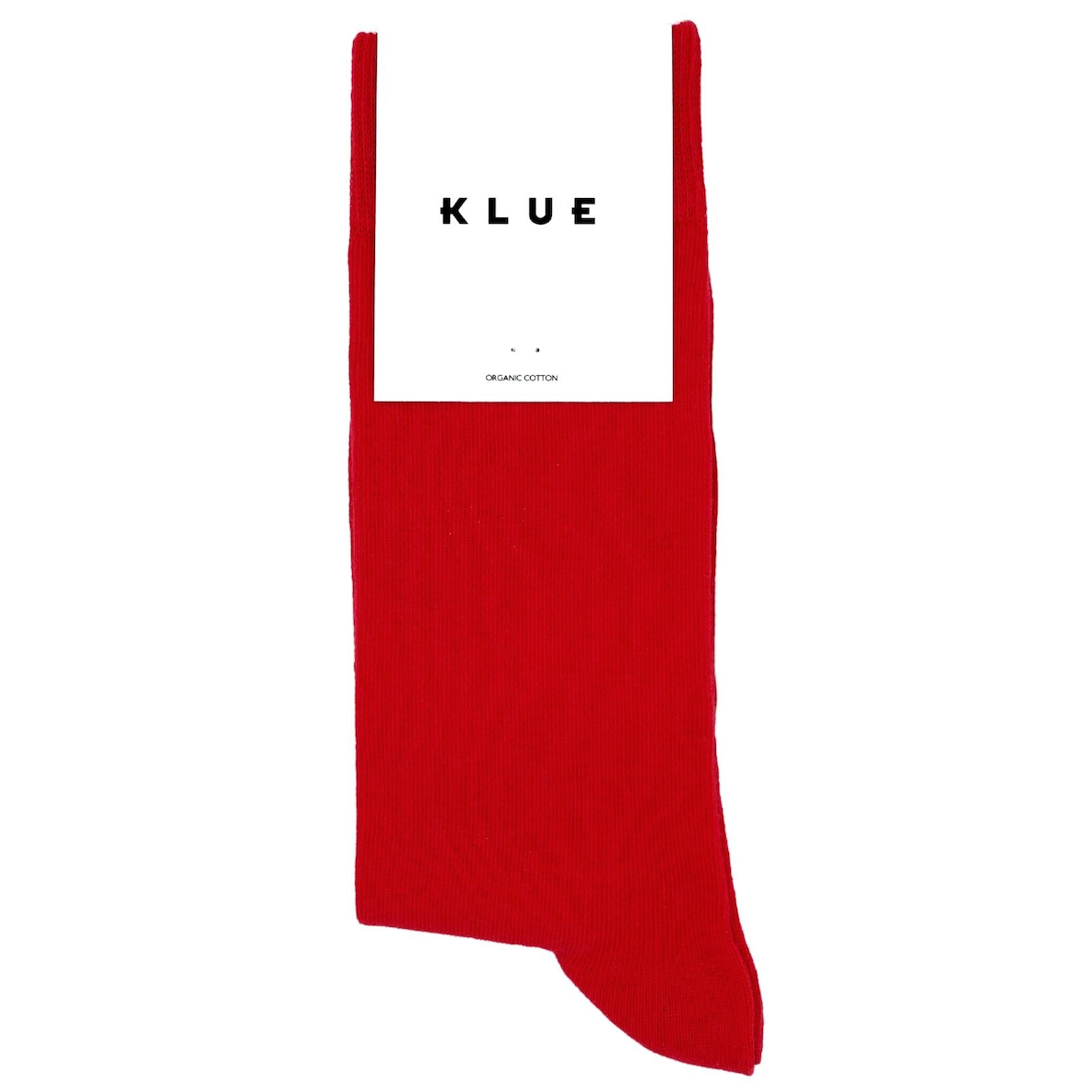 KLUE KLUE, Organic Solid Socks, red, 36-40