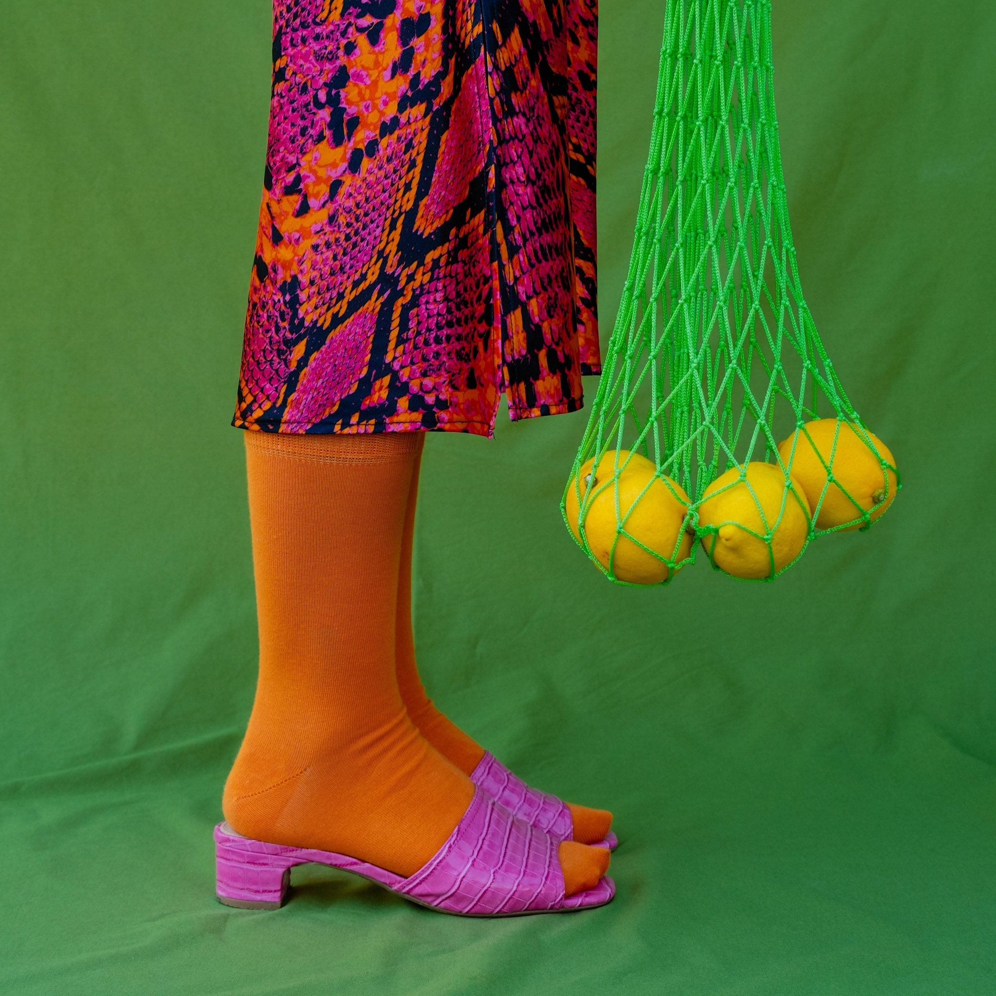 KLUE KLUE, Organic Solid Socks, orange, 36-40