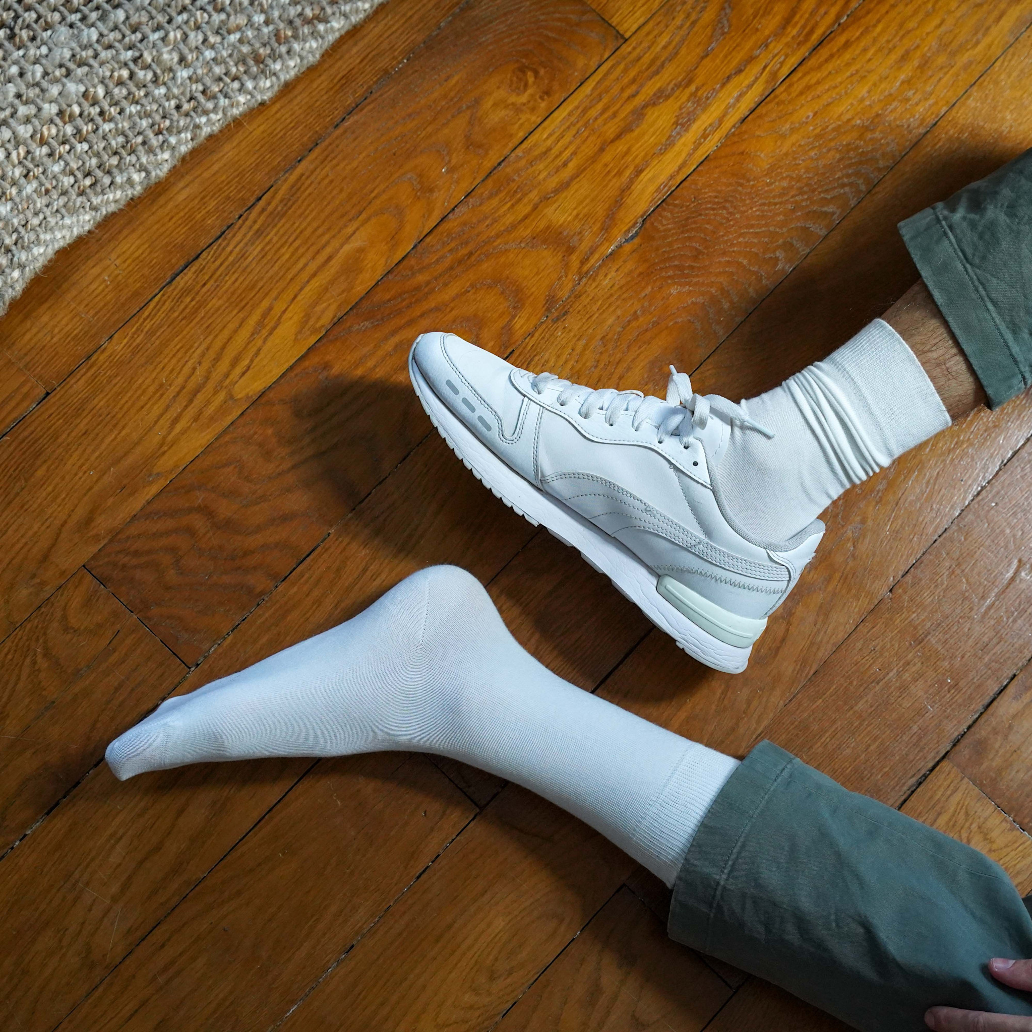 KLUE KLUE, Organic Solid Socks, white, 41-46