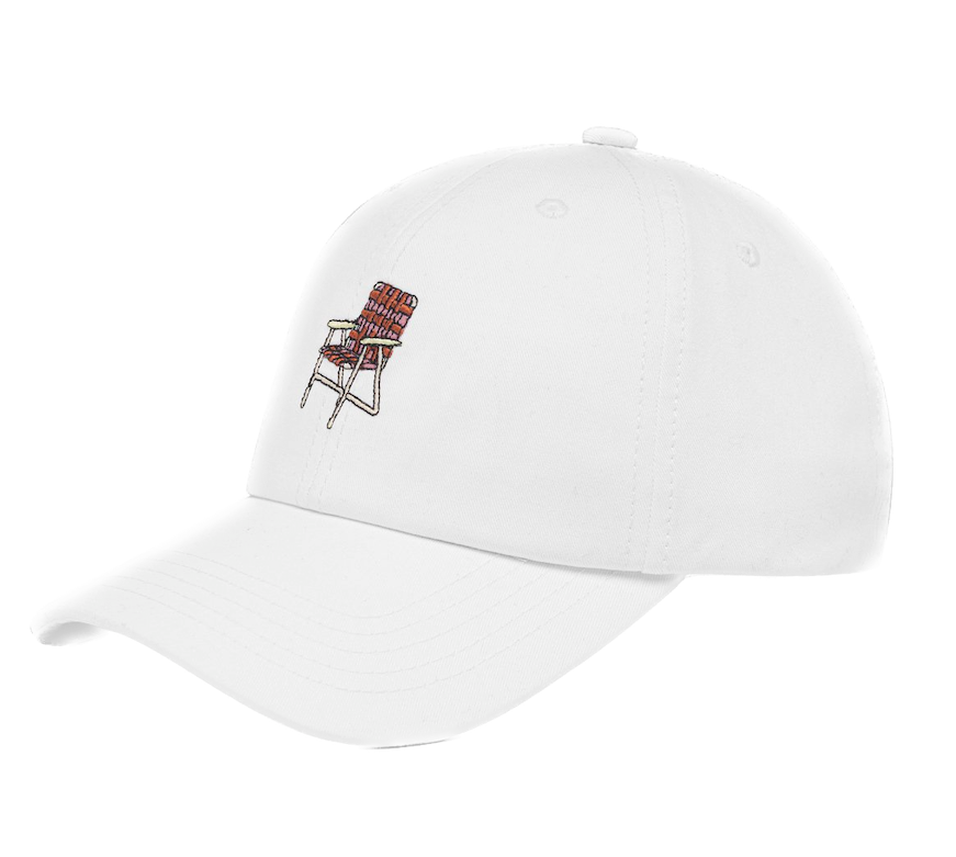 Dedicated Dedicated, Soft Cap Lawn Chair, white