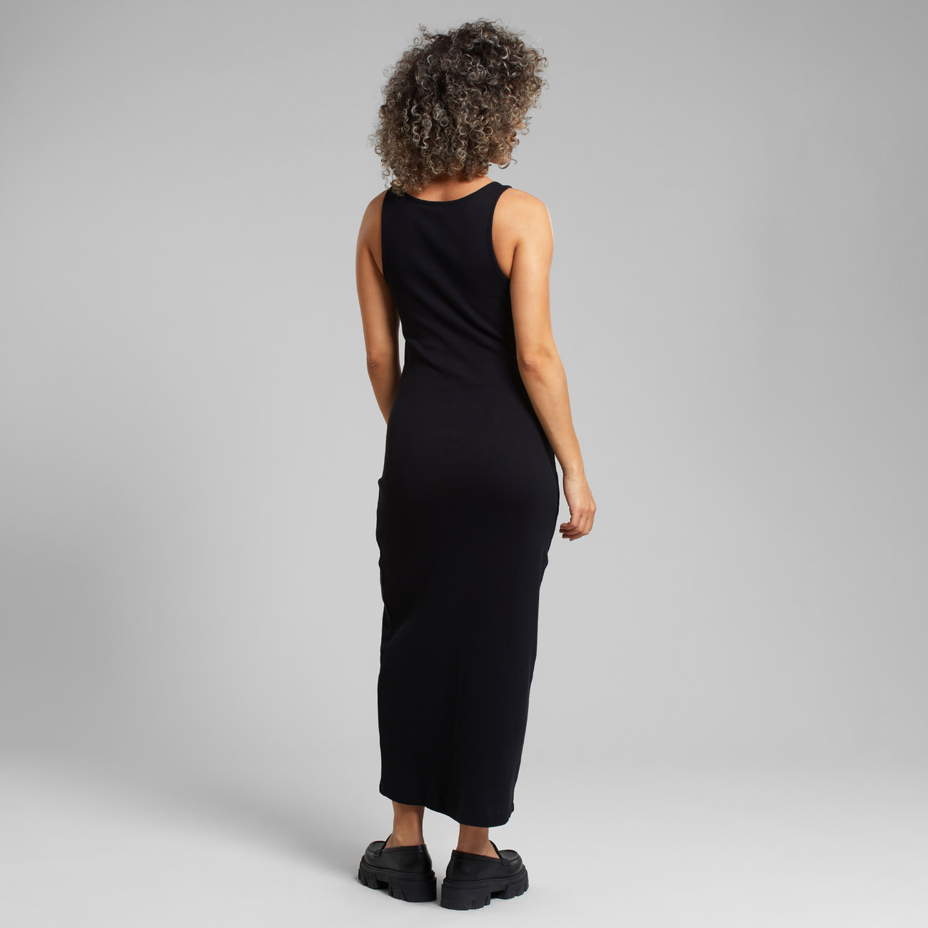 Dedicated Dedicated, Rib Dress Motala, black, XS