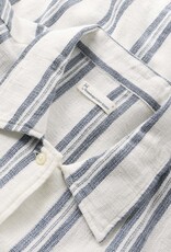 KnowledgeCotton Apparel KnowledgeCotton, Striped Short Sleeved Shirt, blue stripe, XS