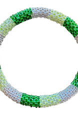 Maison Kizo Maison Kizo, Bracelet Népalais, vert/argent/vert clair