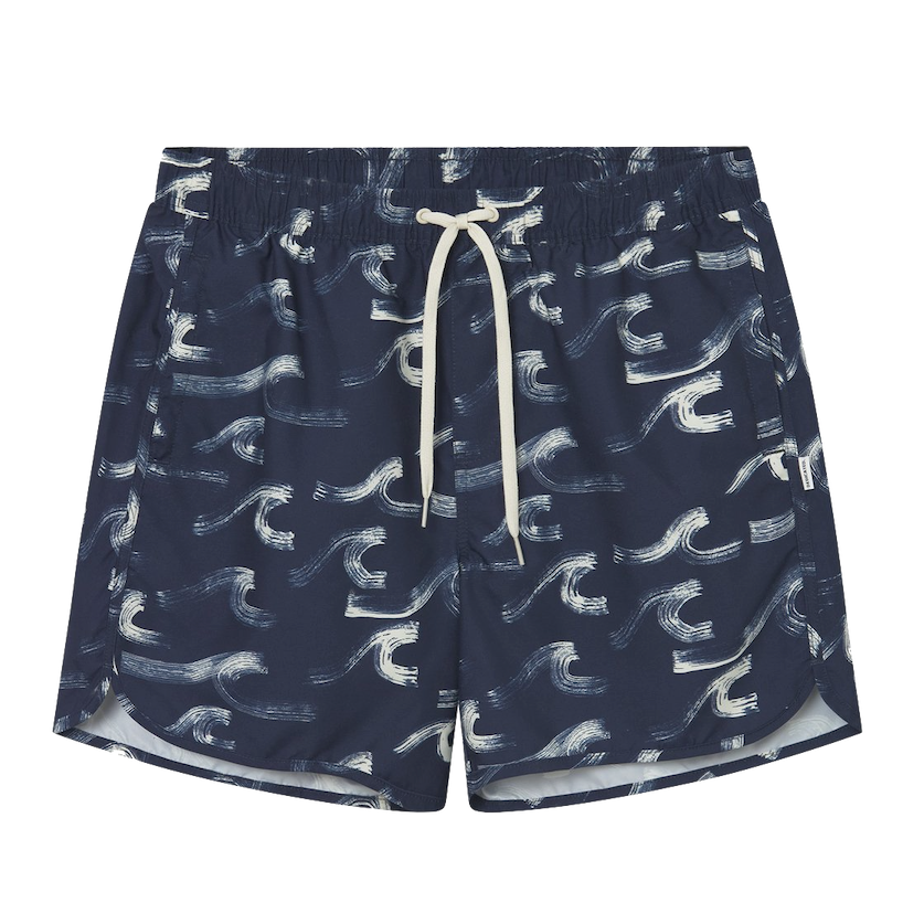 Dedicated Dedicated, Sandhamn Brushed Waves, navy, XL