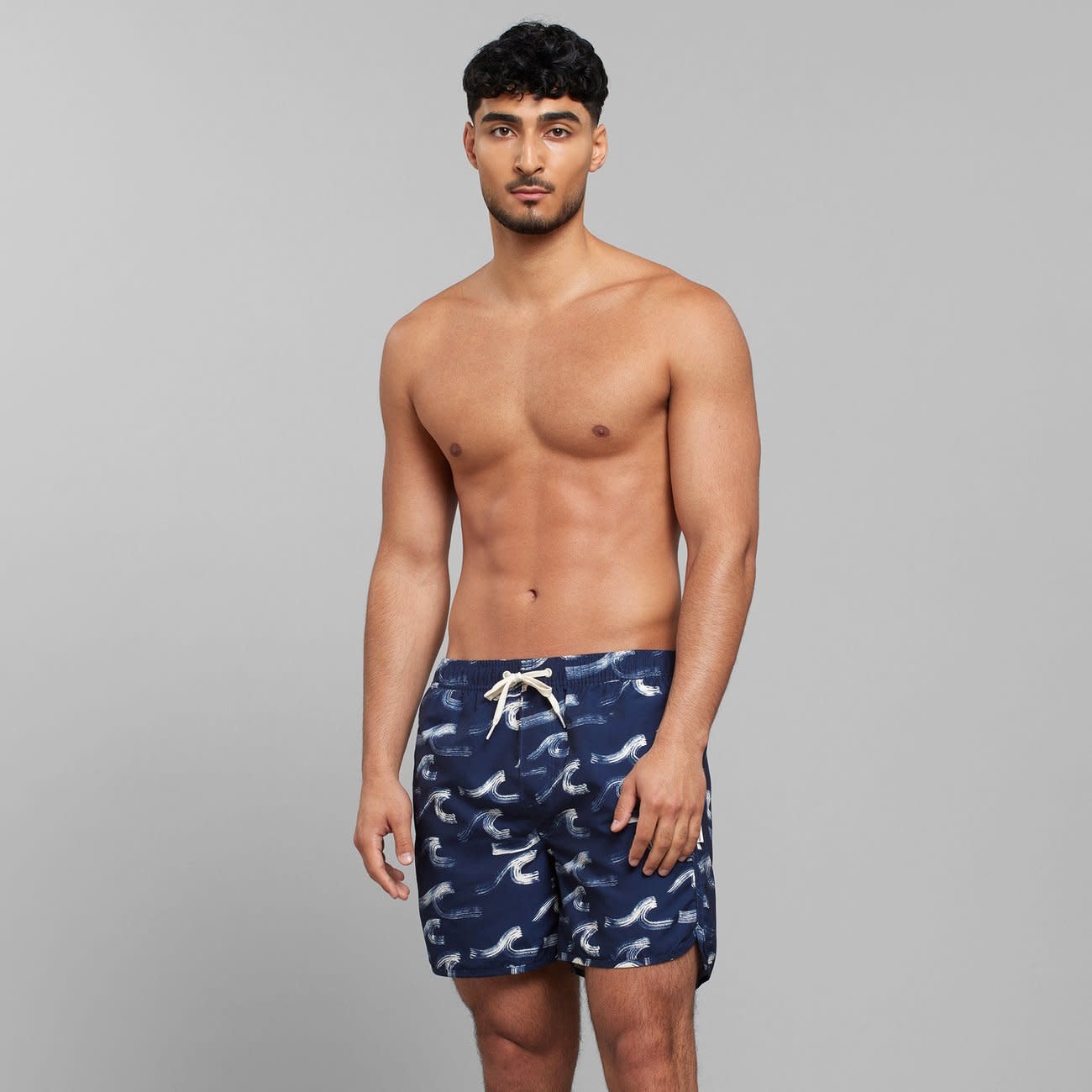 Dedicated Dedicated, Sandhamn Brushed Waves, navy, XL