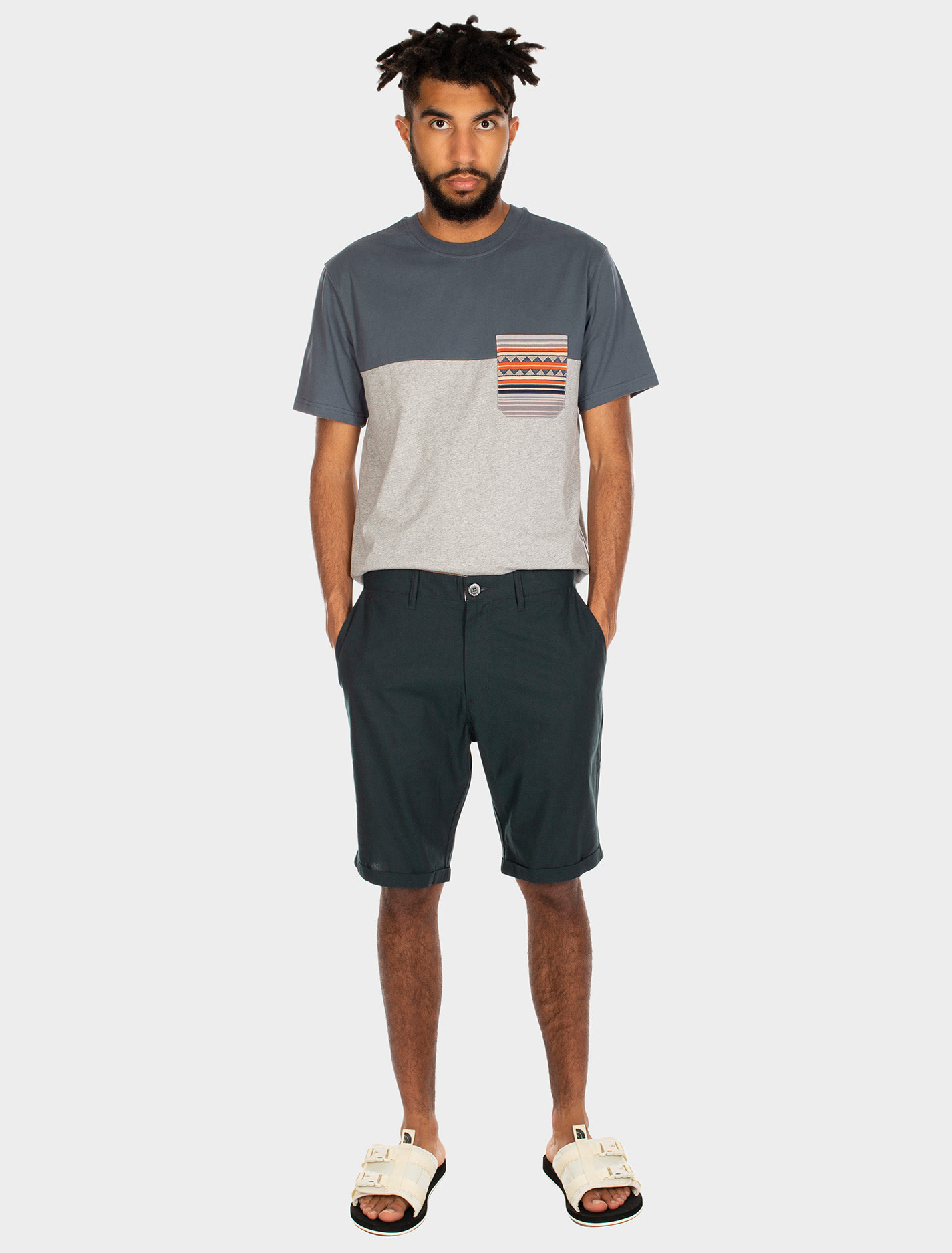 Iriedaily Iriedaily, Golfer Chambray Short, nightforest, L (32)