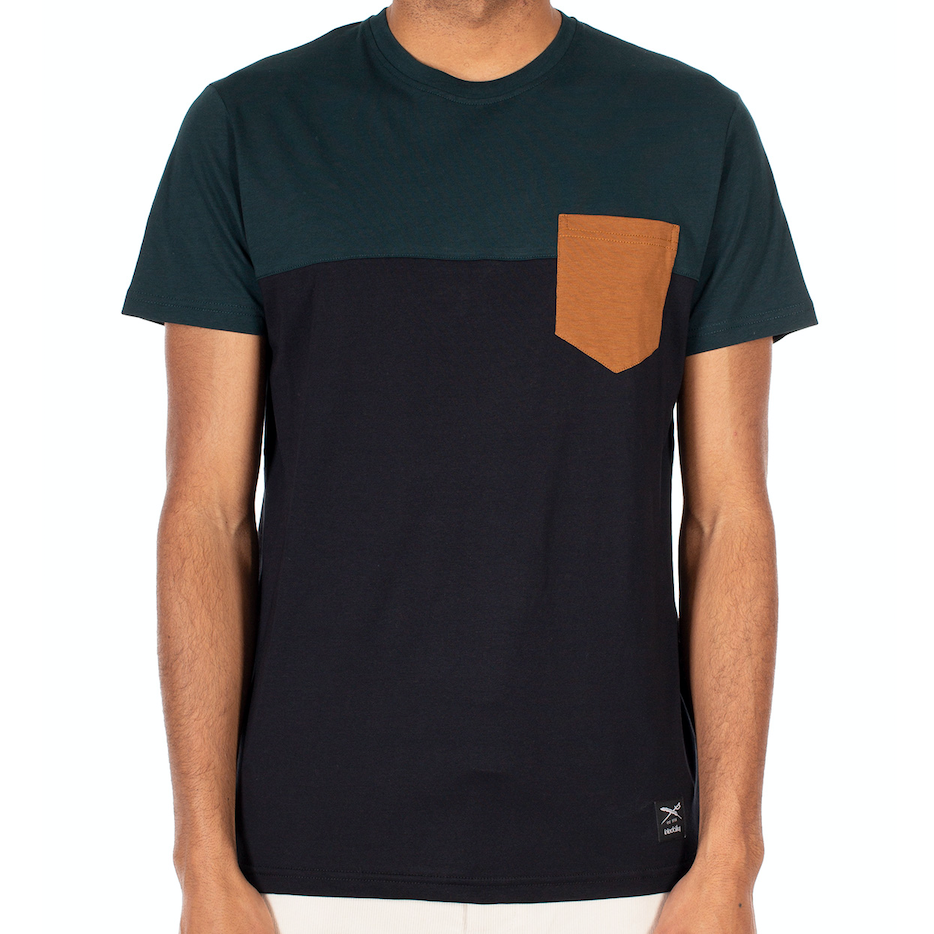 Iriedaily Iriedaily, Block Pocket 2 Tee, green black, XXL