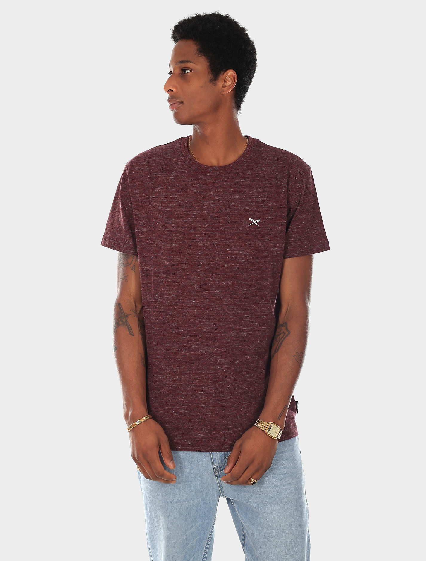 Iriedaily Iriedaily, Chamisso Tee, maroon mel, L