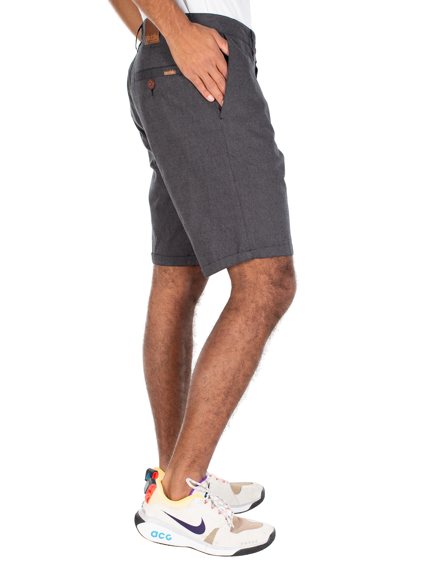 Iriedaily Iriedaily, Golfer Chambray Short, anthra mel, XL (33)