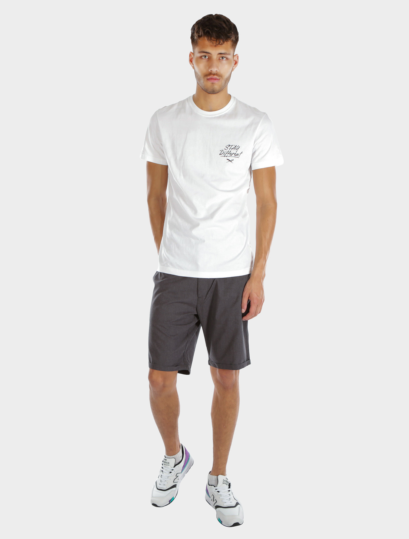 Iriedaily Iriedaily, Golfer Chambray Short, anthra mel, XL (33)