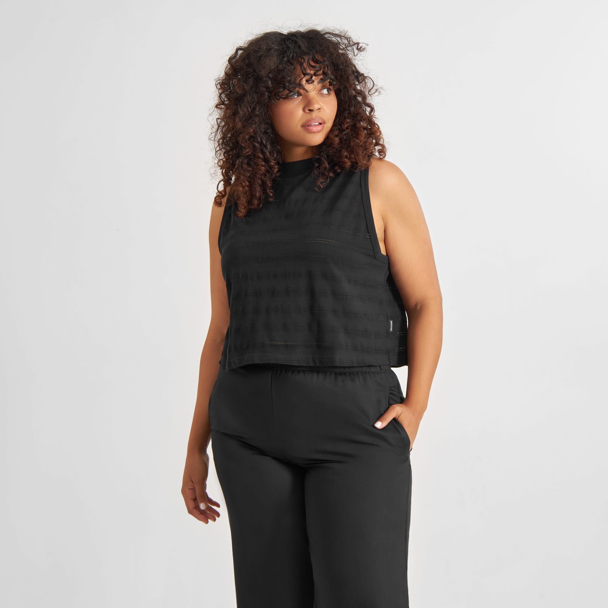 Dedicated Dedicated, Namsos Lace Top, black, S