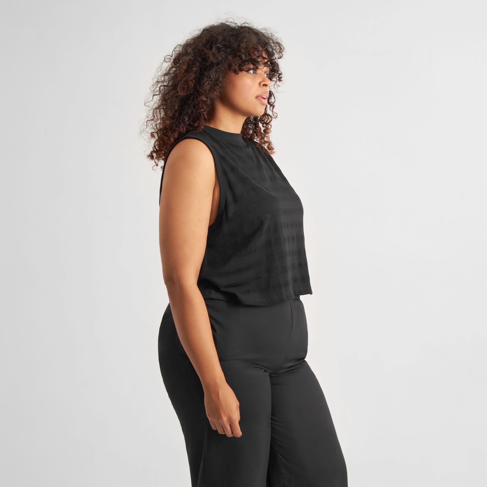 Dedicated Dedicated, Namsos Lace Top, black, S