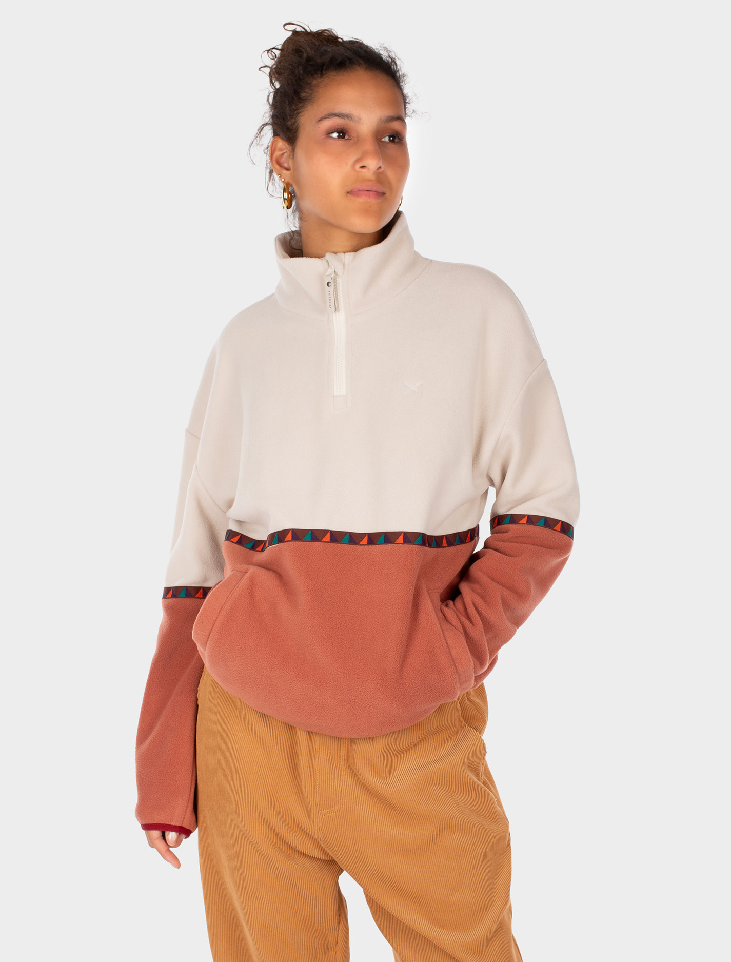 Iriedaily Iriedaily, Holina Fleece Troyer, cedar wood, L