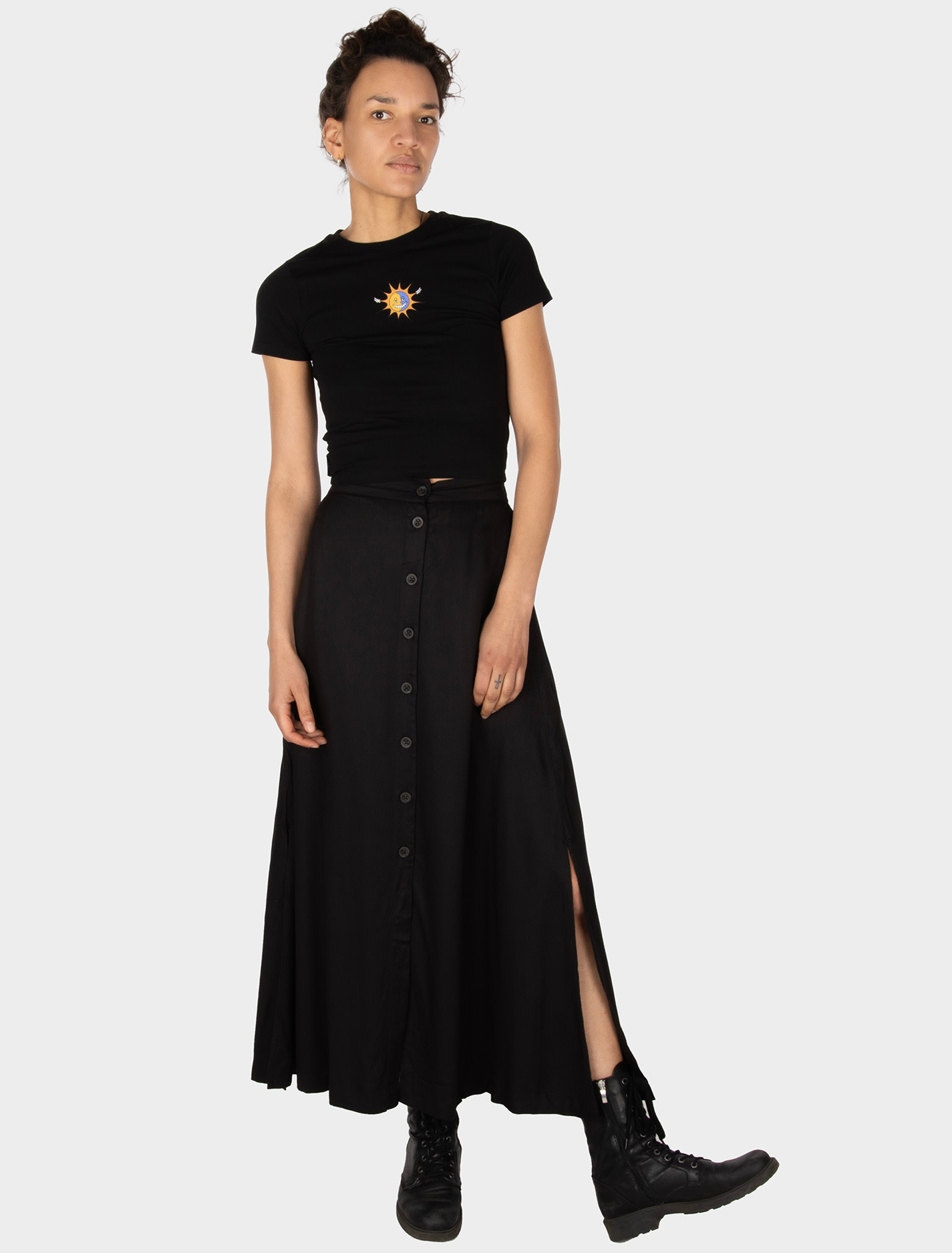 Iriedaily Iriedaily, Civic Eco Maxi Skirt, black, XS