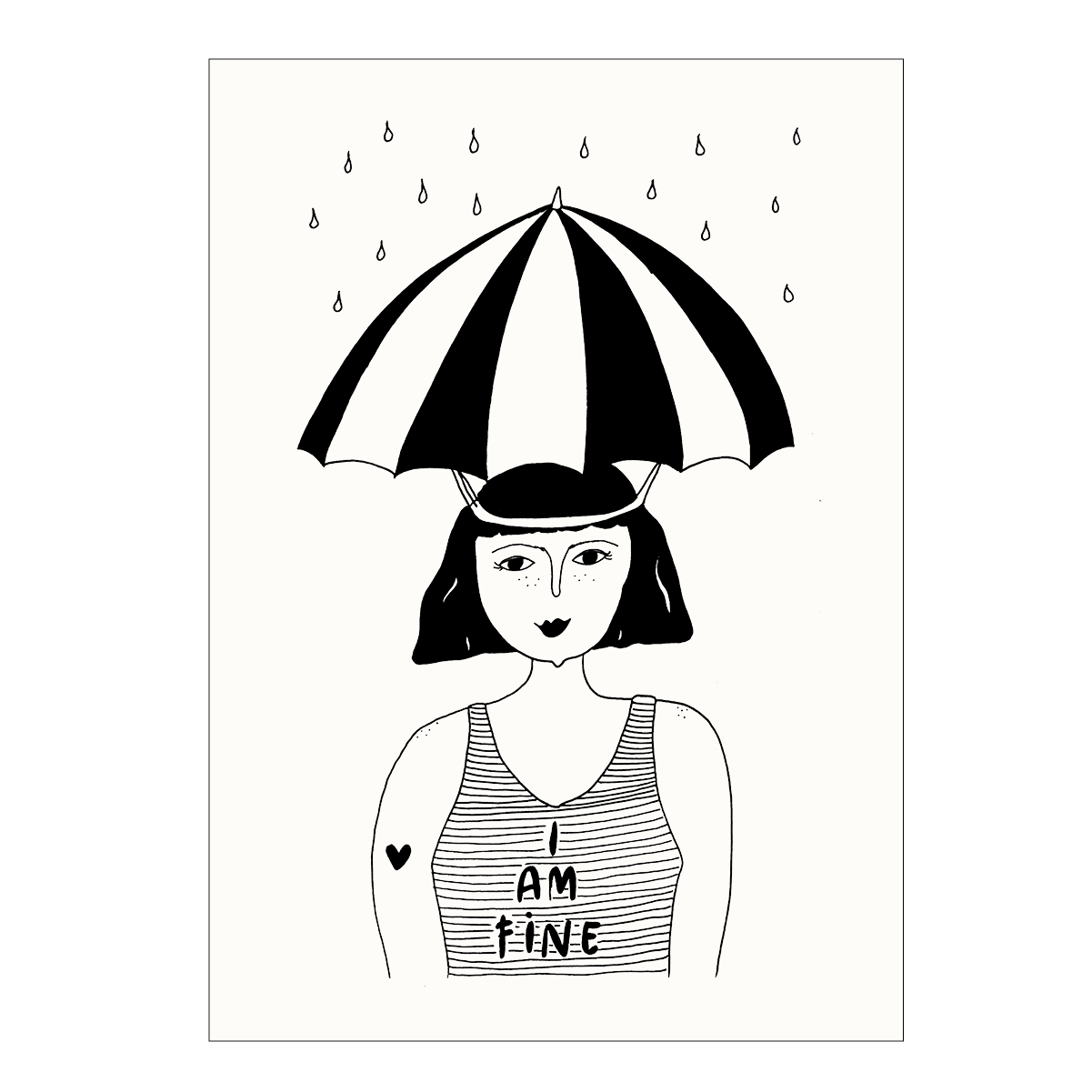 helen b helen b, Postkarte, i am fine