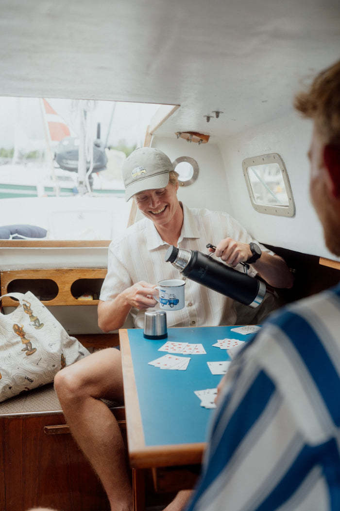 Lakor Lakor, Roadline Short Sleeve Shirt, oatmeal, M