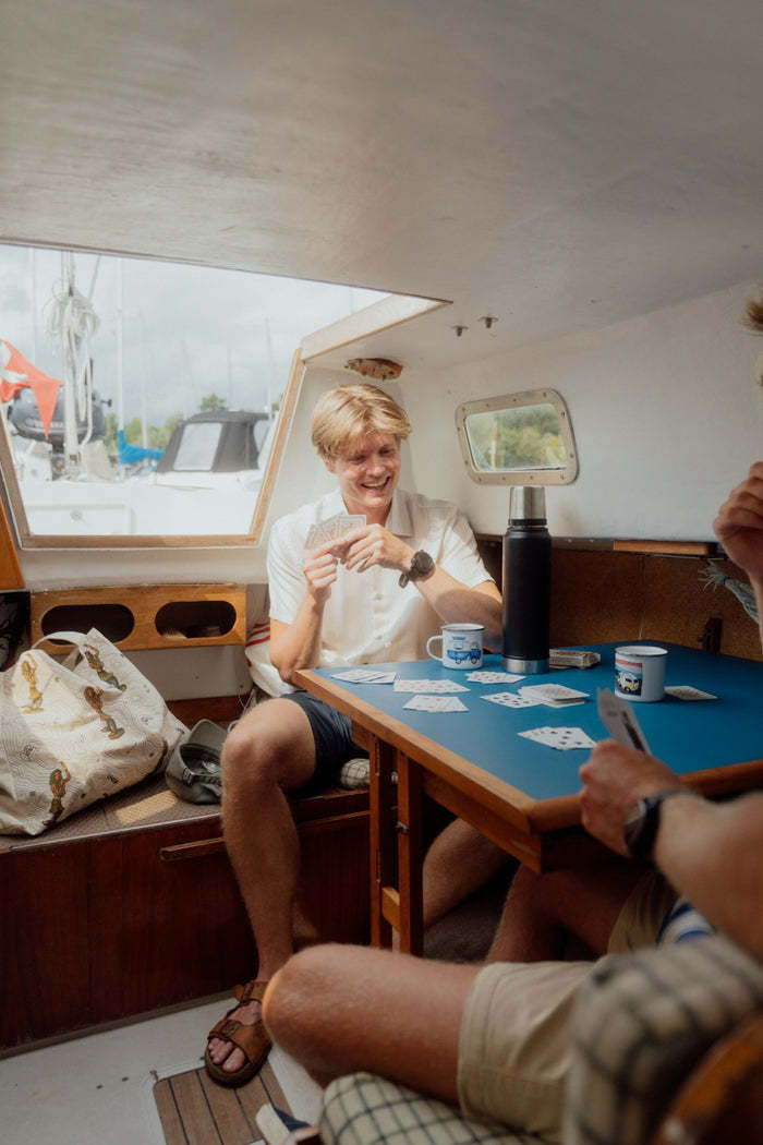 Lakor Lakor, Roadline Short Sleeve Shirt, oatmeal, M