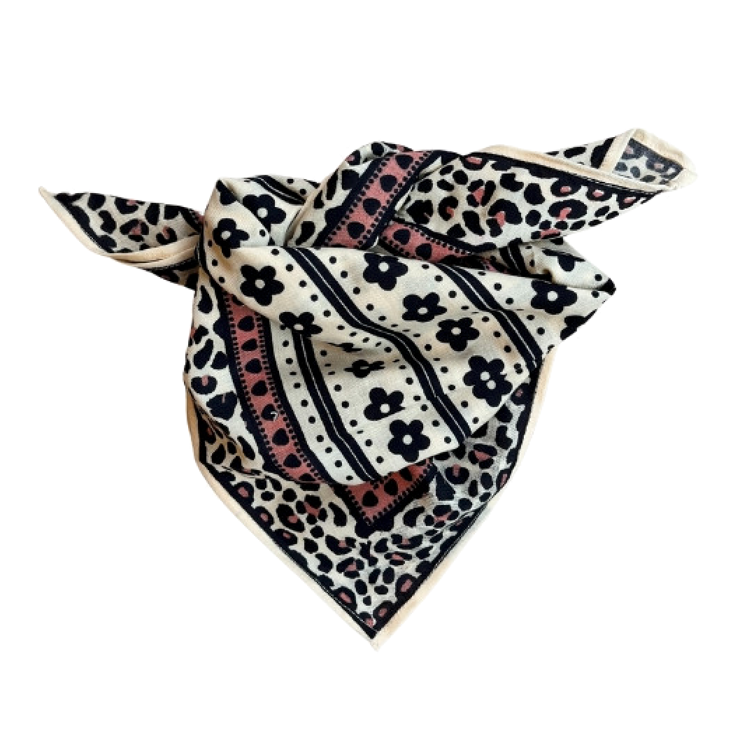 Love Explorers Love Explorers, Leopard Scarf - My Little Essential, flower pink