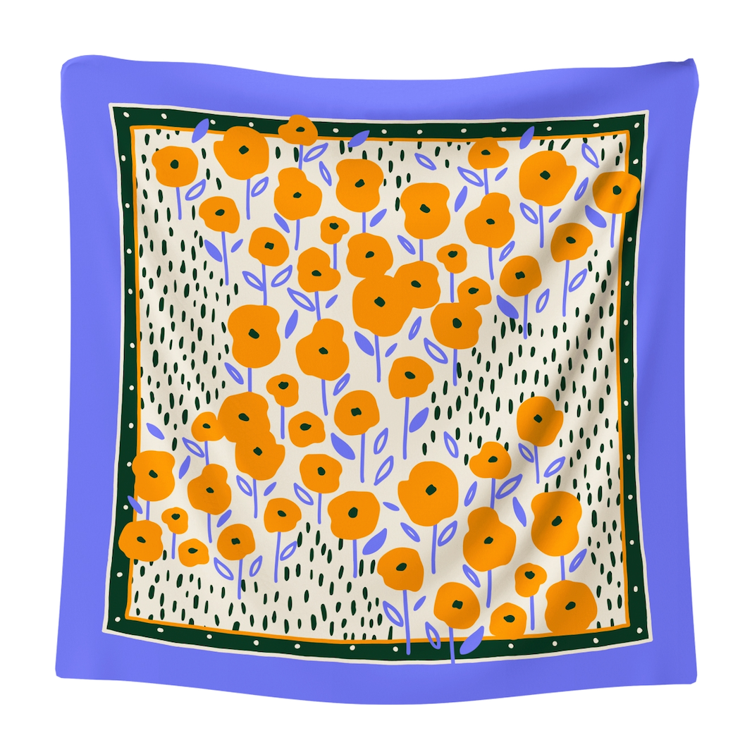 Studio Arde Studio Arde, Medium Scarf, poppies