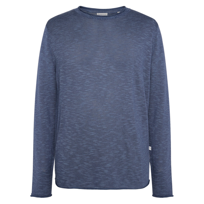 KnowledgeCotton Apparel KnowledgeCotton, Crew Neck Knit, vintage indigo, M