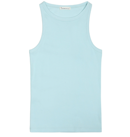 KnowledgeCotton Apparel KnowledgeCotton, Racer Rib Top, aqua, L