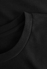 KnowledgeCotton Apparel KnowledgeCotton, Rib T-Shirt, black jet, L