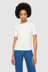 KnowledgeCotton Apparel KnowledgeCotton, Rib T-Shirt, star white, L