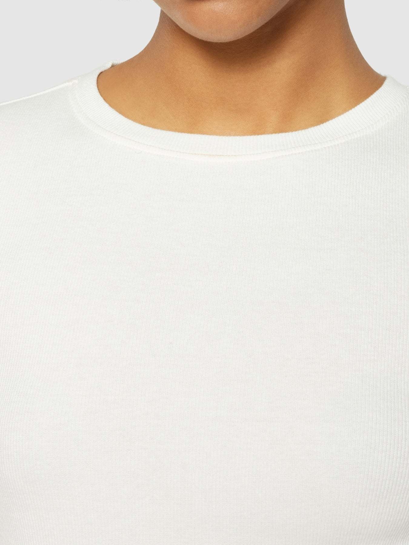 KnowledgeCotton Apparel KnowledgeCotton, Rib T-Shirt, star white, L