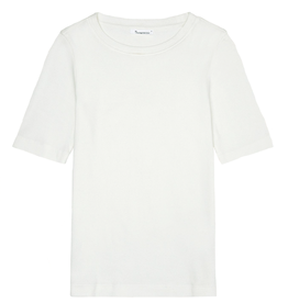 KnowledgeCotton Apparel KnowledgeCotton, Rib T-Shirt, star white, S
