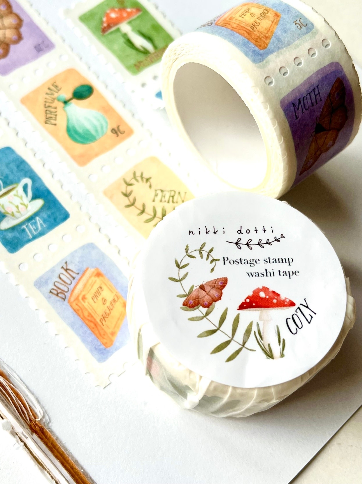 nikki dotti nikki dotti, Washi Tape, postage stamp