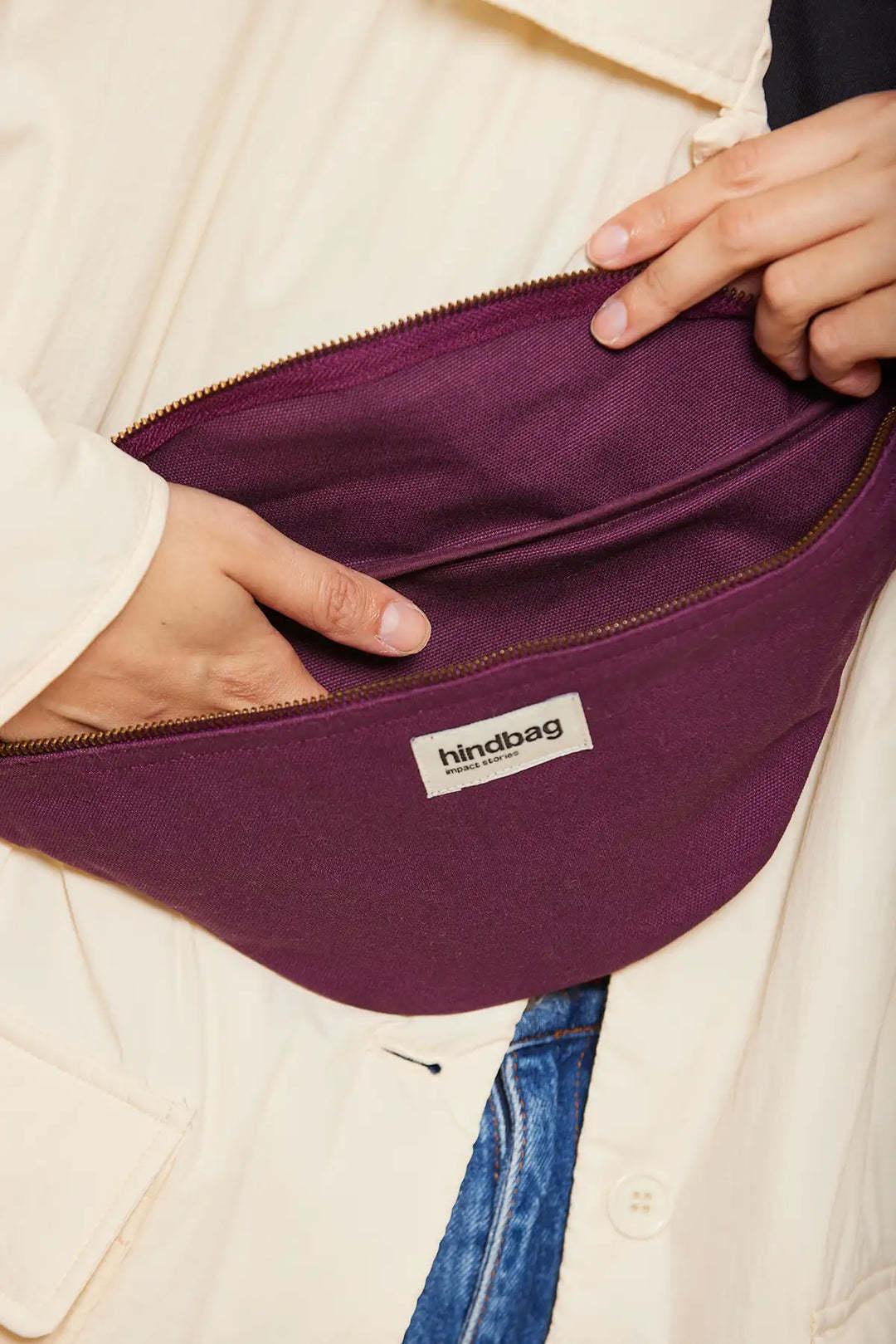 Hindbag Hindbag, Fanny Pack Olivia, plum