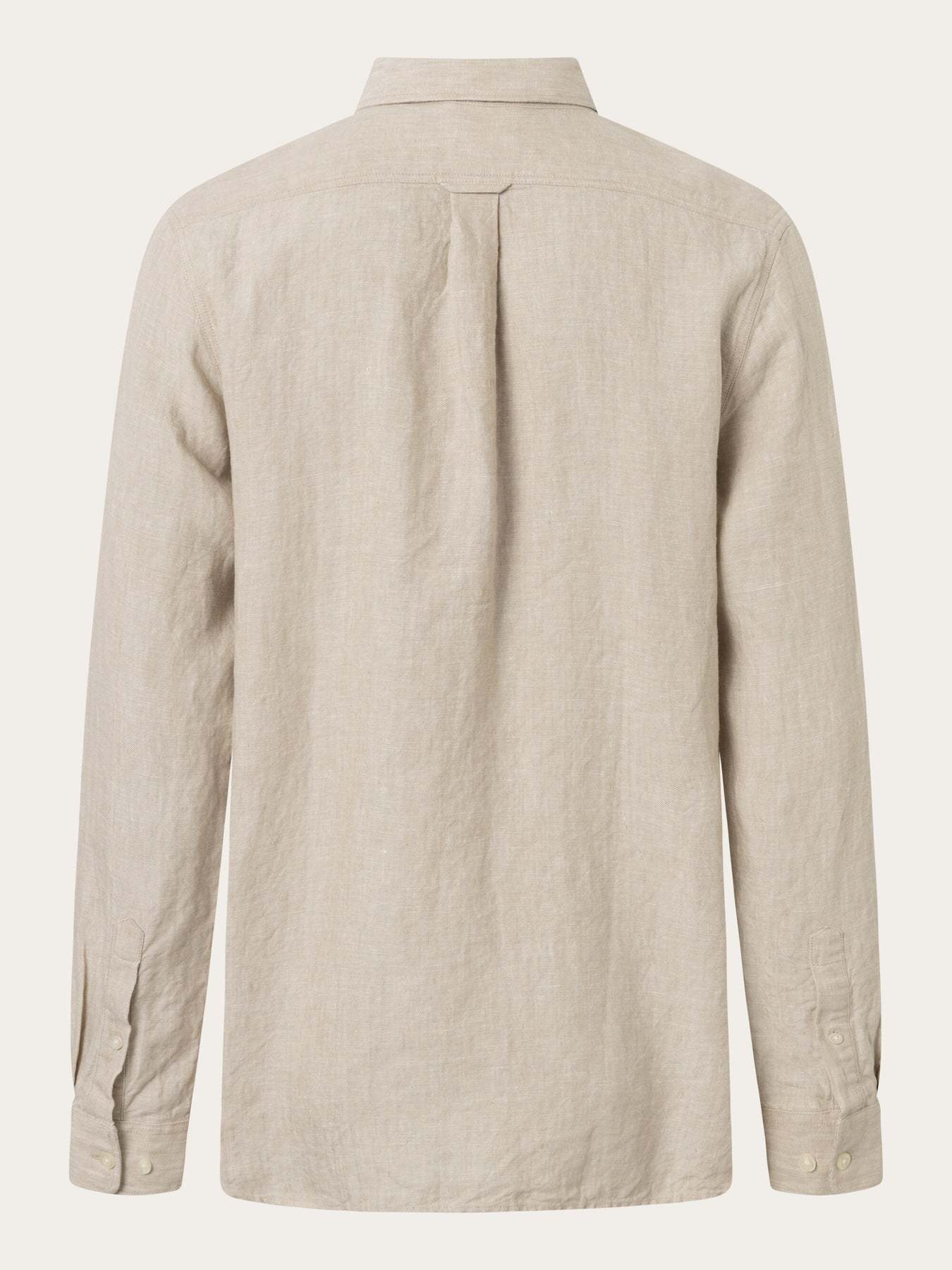 KnowledgeCotton Apparel KnowledgeCotton, Regular Linen Shirt, light feather gray, L