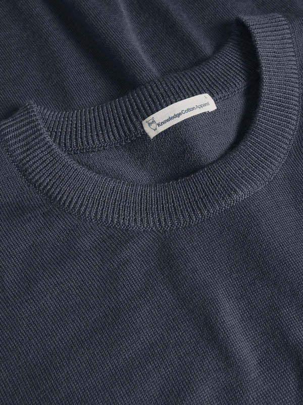 KnowledgeCotton Apparel KnowledgeCotton, Karl Crew Neck, vintage indigo, S