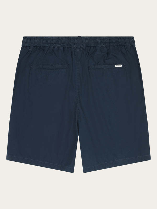 KnowledgeCotton Apparel KnowledgeCotton, Fig Loose Poplin Shorts, total eclipse, S