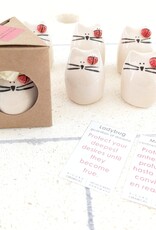 Picuru ceramicas Picuru Ceramicas, Amulett Kätzchen mit Marienkäferchen