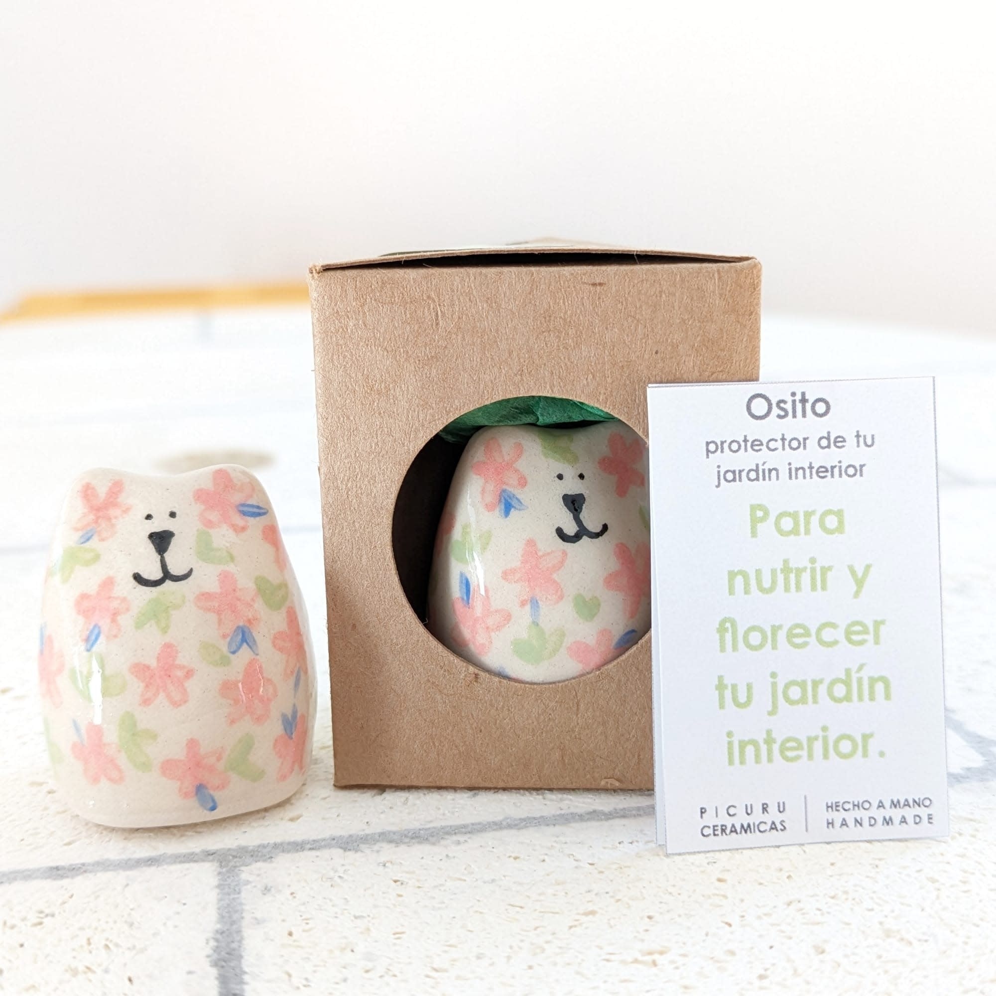 Picuru ceramicas Picuru Ceramicas, Amulett Blumenbär