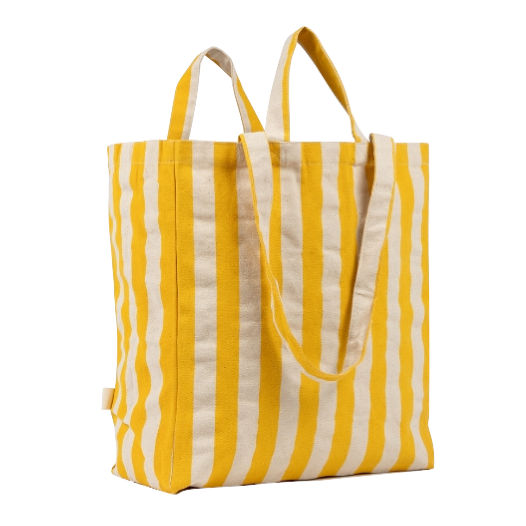 OMOM OMOM, Striped Tote Bag, yellow