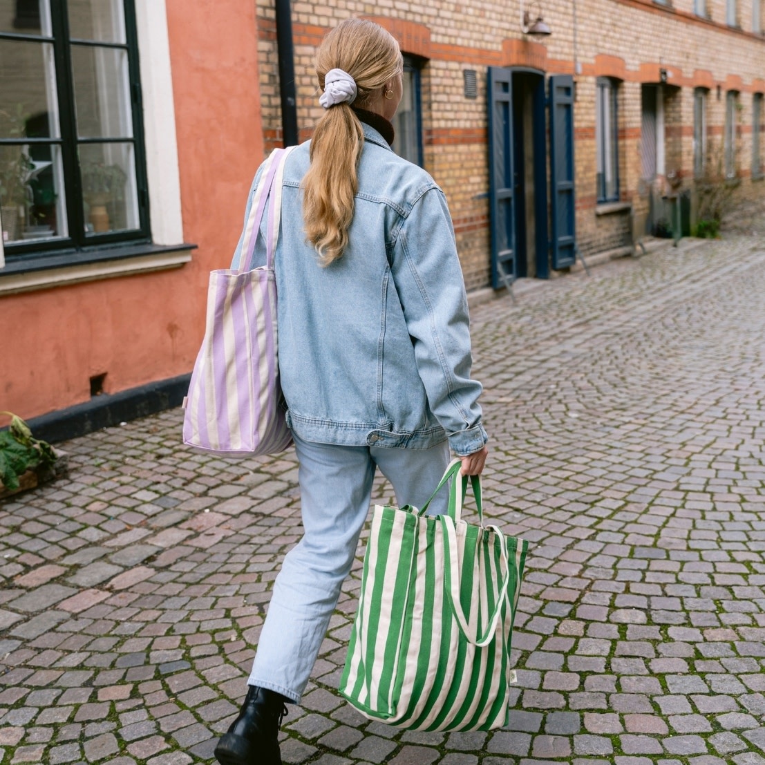 OMOM OMOM, Striped Tote Bag, yellow