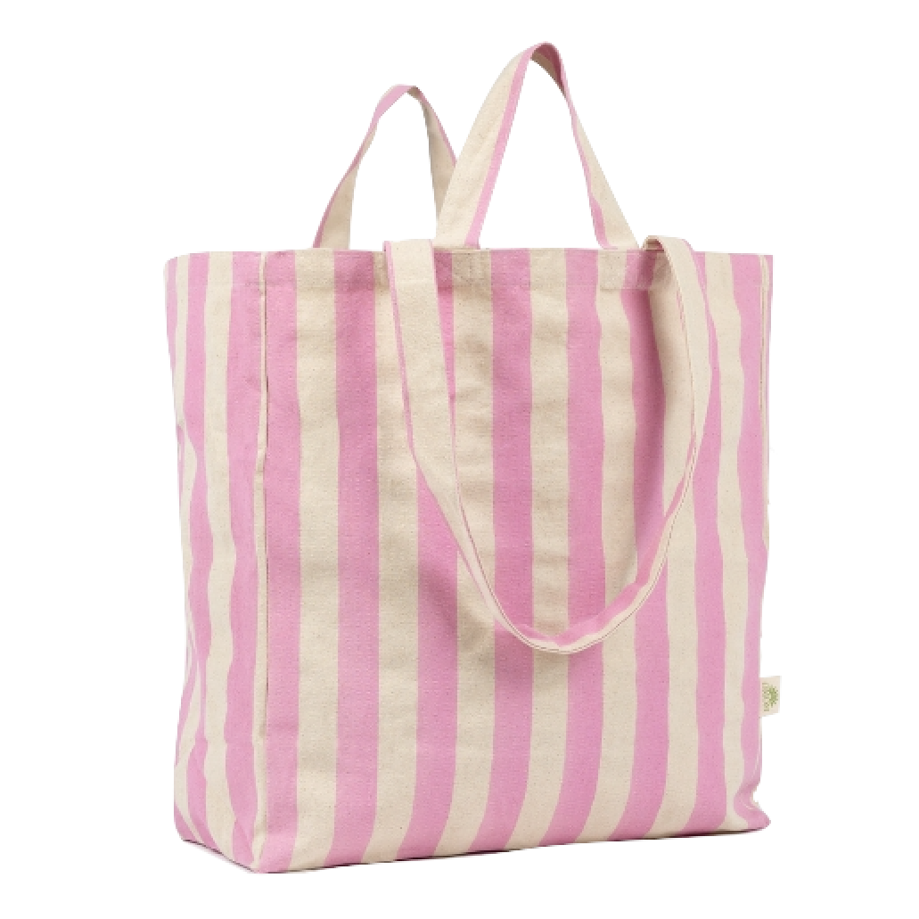 OMOM OMOM, Striped Tote Bag, rosa