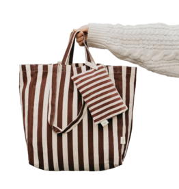 OMOM OMOM, Striped Tote Bag, brown