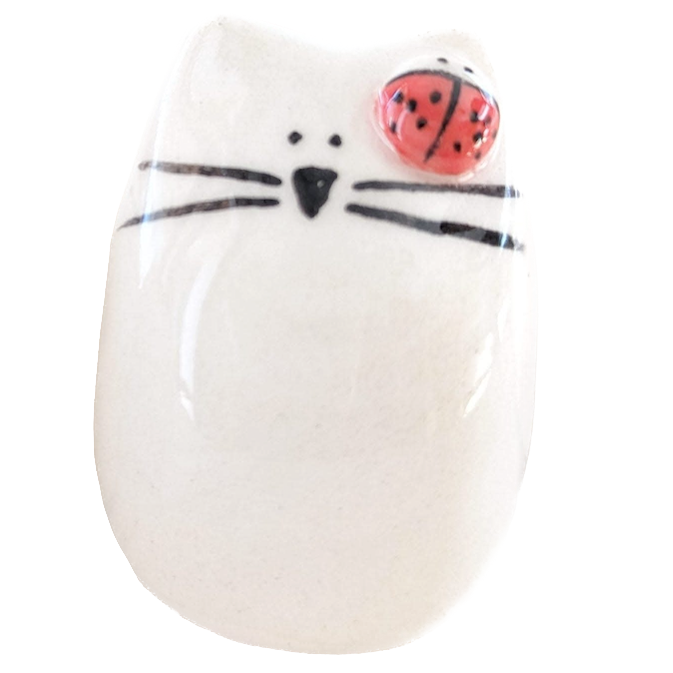 Picuru ceramicas Picuru Ceramicas, Amulett Kätzchen mit Marienkäferchen