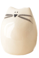 Picuru ceramicas Picuru Ceramicas, Amulett Kätzchen, weiss/schwarz