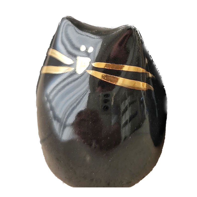 Picuru ceramicas Picuru Ceramicas, Amulett Kätzchen, schwarz/gold