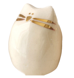 Picuru ceramicas Picuru Ceramicas, Amulett Kätzchen, weiss/gold